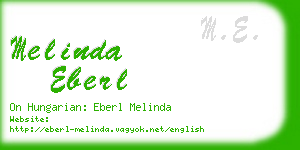 melinda eberl business card